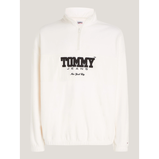 TOMMY JEANS OVERSIZED FABRIC MIX 1/2 ZIP POLAR - ΦΟΥΤΕΡ στο kalimeratzis.com 