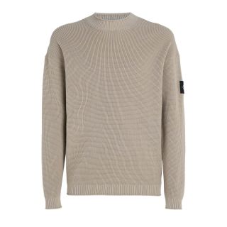 CALVIN KLEIN JEANS BADGE RELAXED SWEATER - ΠΛΕΚΤΑ στο kalimeratzis.com 