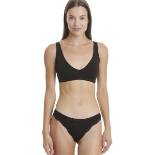 WALK WOMEN`S LACE BRAZILIAN ΑΠΟ BAMBOO ΜΟΝΟΧΡΩΜΟ ΣΕΤ 2 ΤΕΜ. - ΣΛΙΠ στο kalimeratzis.com 