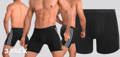 ADIDAS BOXER ΜΕΣΑΙΟΥ ΜΗΚΟΥΣ ACTIVE FLEX COTTON 3 PACK - BOXER στο kalimeratzis.com 