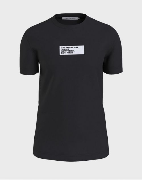 CALVIN KLEIN JEANS SMALL CENTER BOX T-SHIRT - T-SHIRTS στο kalimeratzis.com 