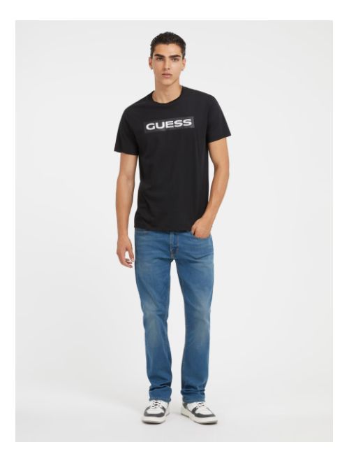 GUESS SS BSC HD METALLIC ΜΠΛΟΥΖΑ ΑΝΔΡΙΚΗ - T-SHIRTS στο kalimeratzis.com 