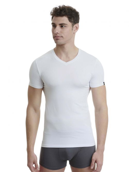 WALK MEN'S T-SHIRT BAMBOO ΛΑΙΜΟΚΟΨΗ ΜΕ V - ΦΑΝΕΛΛΕΣ στο kalimeratzis.com 