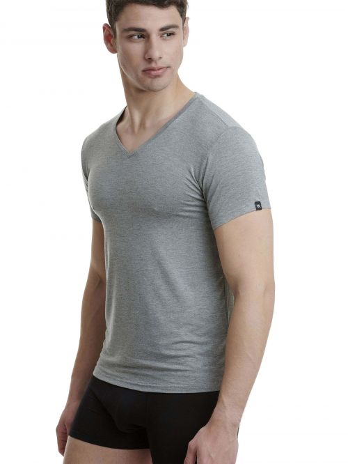 WALK MEN'S T-SHIRT BAMBOO ΛΑΙΜΟΚΟΨΗ ΜΕ V - ΦΑΝΕΛΛΕΣ στο kalimeratzis.com 