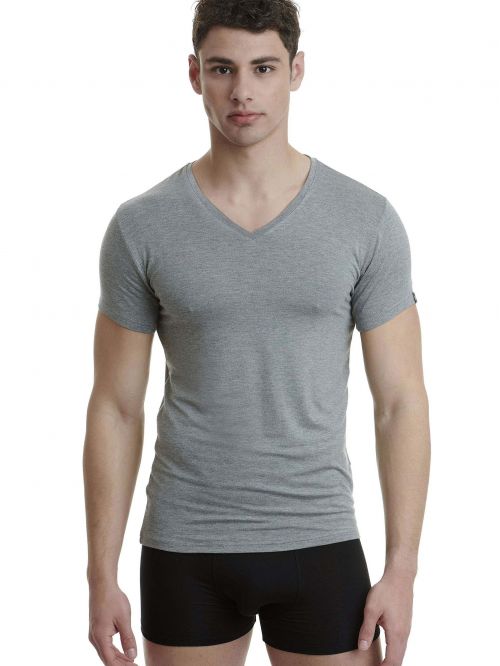 WALK MEN'S T-SHIRT BAMBOO ΛΑΙΜΟΚΟΨΗ ΜΕ V - ΦΑΝΕΛΛΕΣ στο kalimeratzis.com 