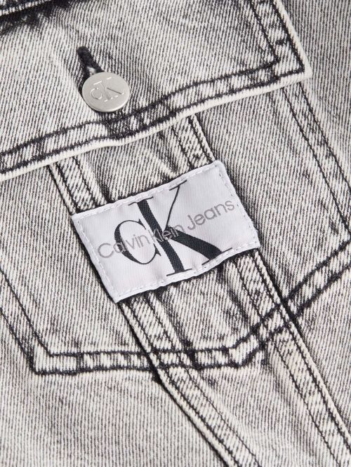 CALVIN KLEIN JEANS EXTRA OVERSIZE CROP DENIM JACKET - ΠΑΝΩΦΟΡΙΑ στο kalimeratzis.com 