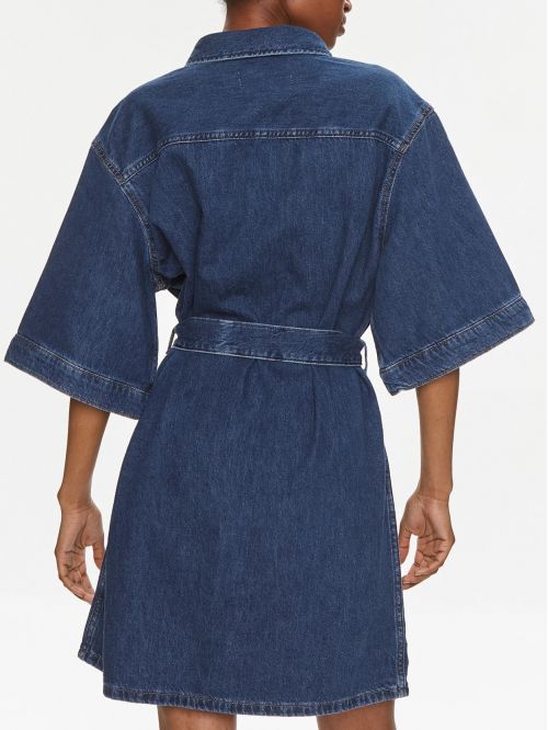 CALVIN KLEIN JEANS BOXY BELTED SHIRT DRESS - ΦΟΡΕΜΑΤΑ-ΦΟΥΣΤΕΣ στο kalimeratzis.com 