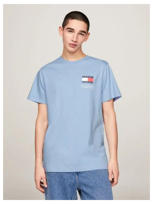 TOMMY JEANS SLIM ESSENTIAL FLAG TEE - T-SHIRTS στο kalimeratzis.com 