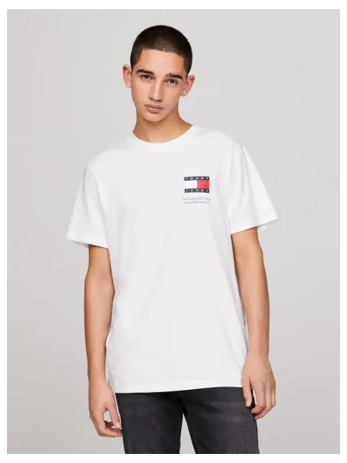 TOMMY JEANS SLIM ESSENTIAL FLAG TEE - T-SHIRTS στο kalimeratzis.com 