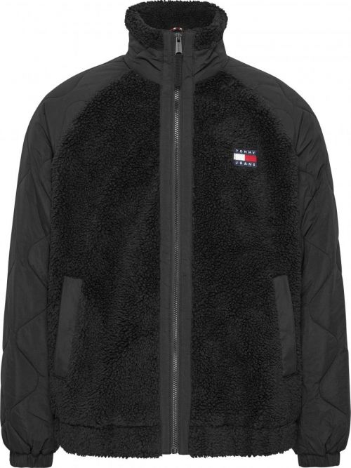 TOMMY JEANS MIX MEDIA SHERPA JACKET - ΜΠΟΥΦΑΝ στο kalimeratzis.com 