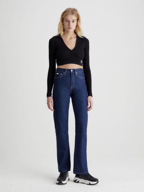 CALVIN KLEIN JEANS HIGH RISE STRAIGHT - JEANS στο kalimeratzis.com 