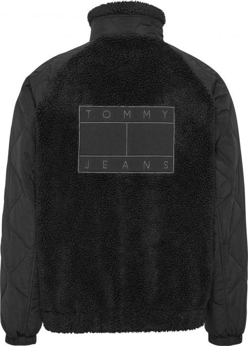 TOMMY JEANS MIX MEDIA SHERPA JACKET - ΜΠΟΥΦΑΝ στο kalimeratzis.com 