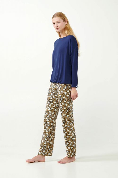 VAMP ΓΥΝΑΙΚΕΙΑ ΠΥΖΑΜΑ MICROMODAL ME ΛΑΣΤΙΧΟ - ΠΥΖΑΜΕΣ στο kalimeratzis.com 