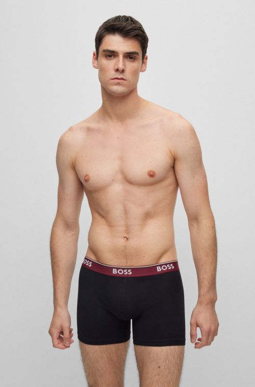 BOSS BOXER BR 3 PACK POWER ΜΑΚΡΥ ΠΟΔΙ - BOXER στο kalimeratzis.com 