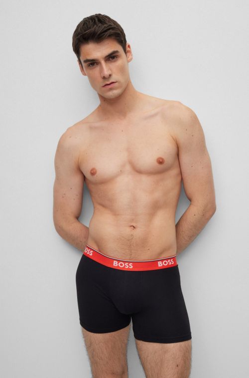 BOSS BOXER BR 3 PACK POWER ΜΑΚΡΥ ΠΟΔΙ - BOXER στο kalimeratzis.com 