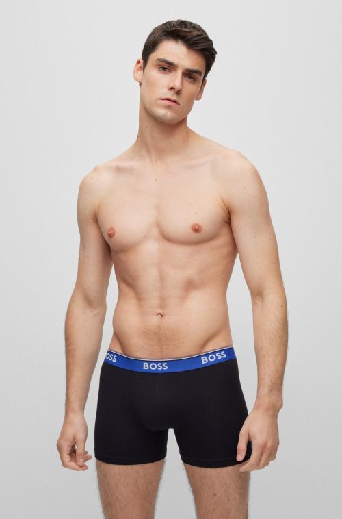BOSS BOXER BR 3 PACK POWER ΜΑΚΡΥ ΠΟΔΙ - BOXER στο kalimeratzis.com 