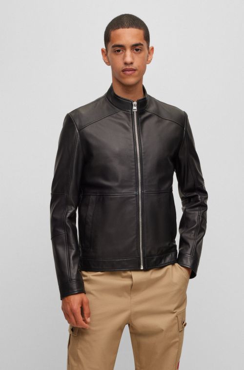 HUGO JACKET LEATHER - ΠΑΝΩΦΟΡΙΑ στο kalimeratzis.com 