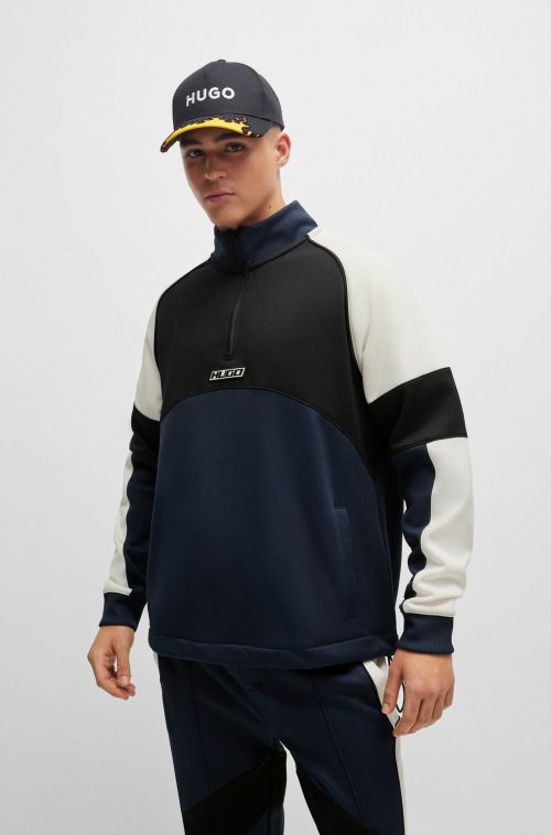 HUGO BOSS JERSEY HALF ZIP DAHITO - ΦΟΥΤΕΡ στο kalimeratzis.com 